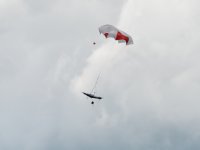 Emergency landing using a parachute 12