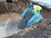 Field installation of a reactive barrier