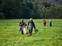 Hydrobiologist Michal Bílý's team in the field