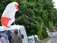 Emergency landing using a parachute 9