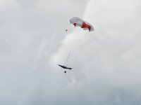 Emergency landing using a parachute 12