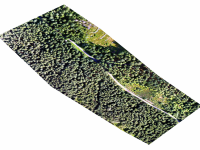 Snímek lokality pořízený dronem